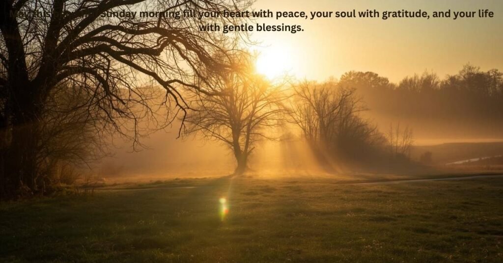 Beautiful Sunday Morning Blessings