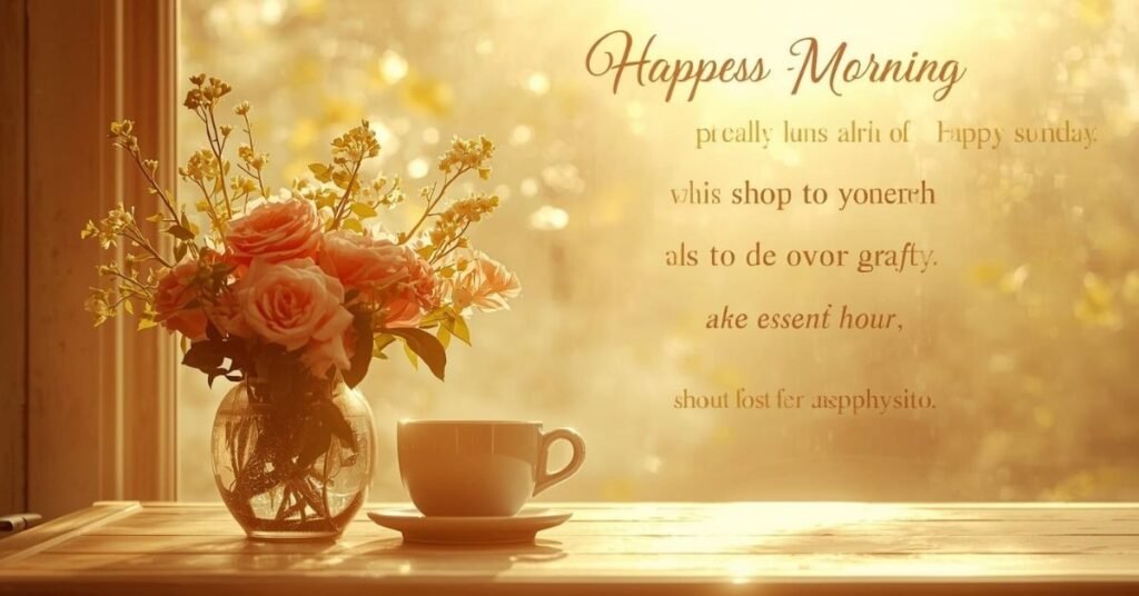 Good Morning Happy Sunday Messages for Loved Ones