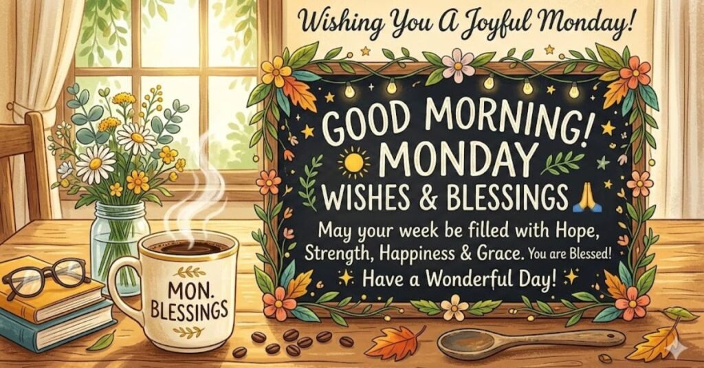 Good Morning Monday Wishes and Blessings