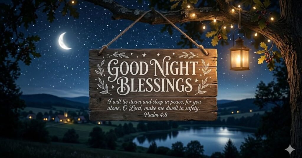 Good Night Blessings Bible Verse
