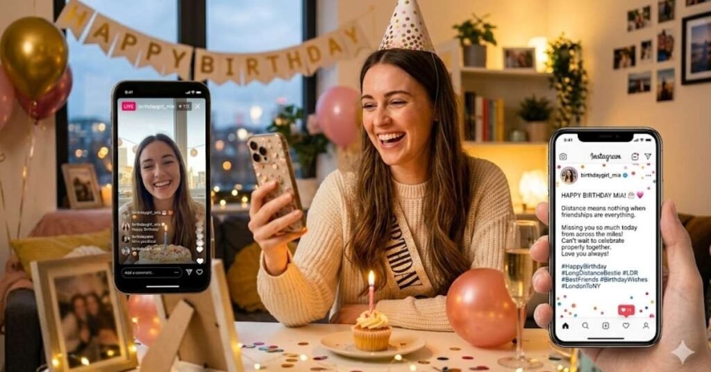 Birthday Instagram wishes for long distance friends and relationships