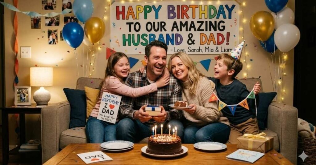 Birthday Wishes for Husband and Father From Kids and Wife