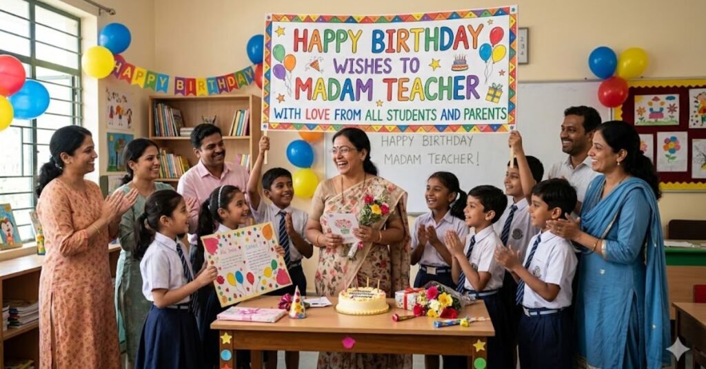 Birthday Wishes for Madam Teacher from Students and Parents