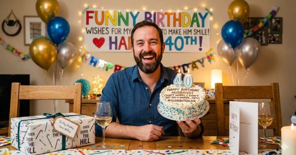 Funny Birthday Wishes for My Husband to Make Him Smile