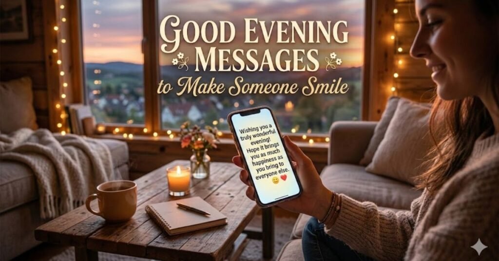 Good Evening Messages to Make Someone Smile