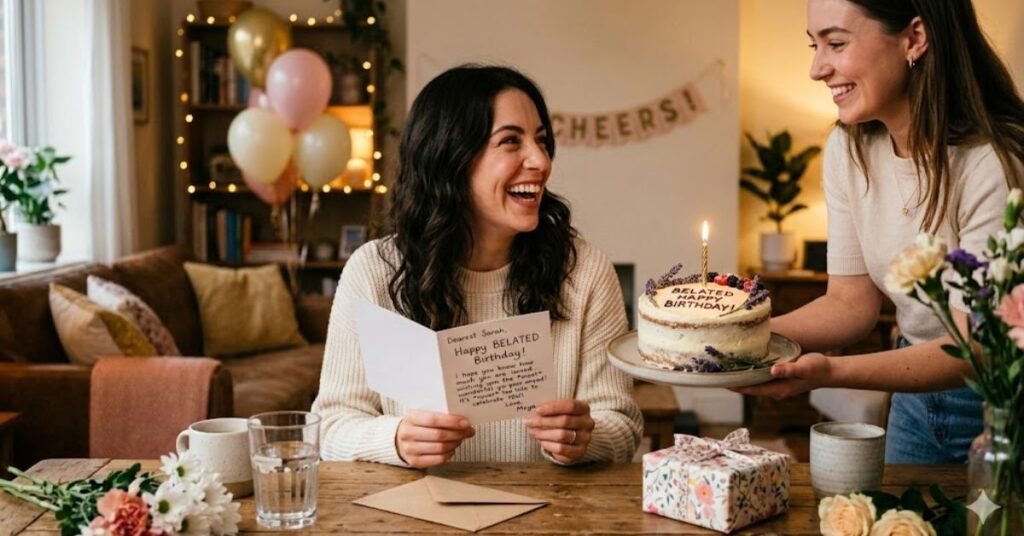 Happy Belated Birthday Wishes That Still Feel Special