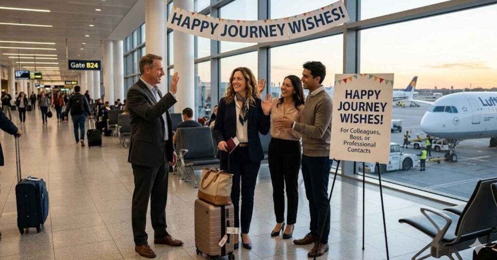 Happy Journey Wishes for Colleagues, Boss, or Professional Contacts