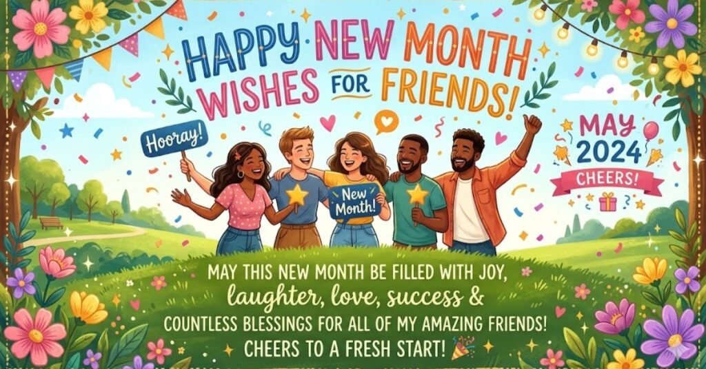 Happy New Month Wishes for Friends