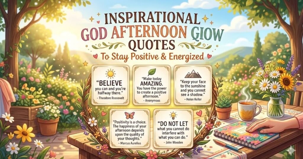 Inspirational Good Afternoon Quotes to Stay Positive