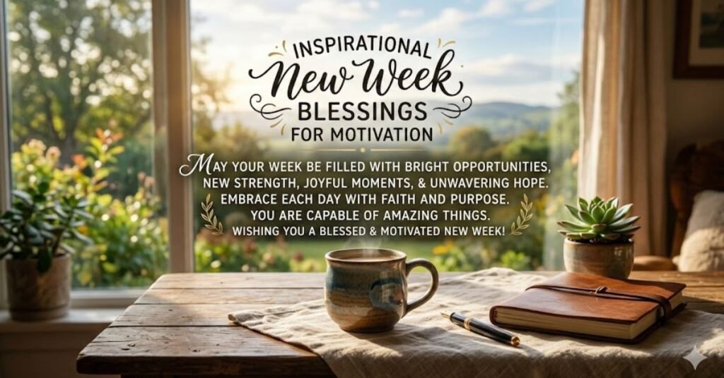 Inspirational New Week Blessings Quotes for Motivation