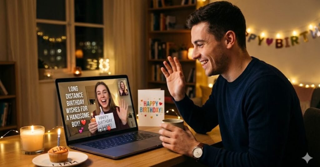 Long Distance Birthday Wishes for a Handsome Boy