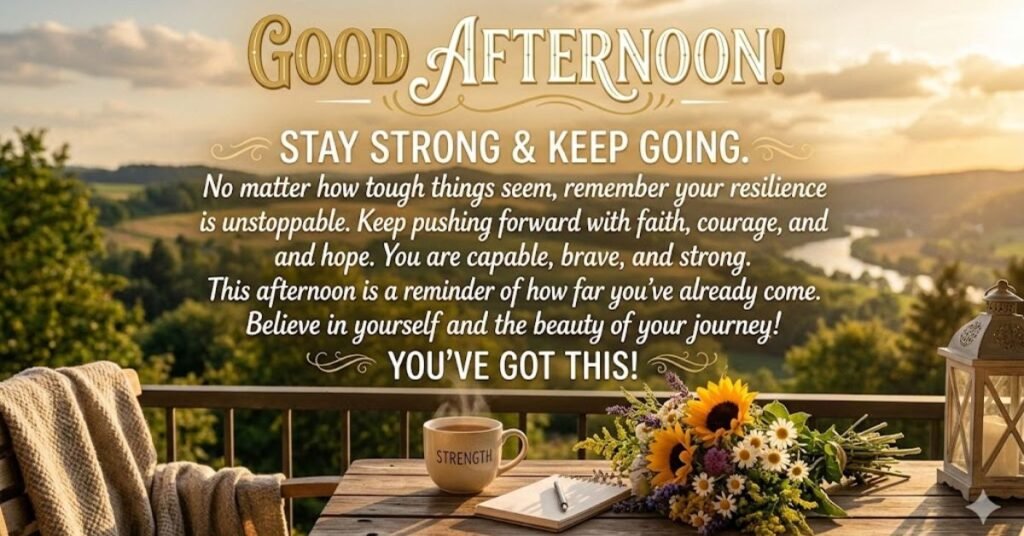 Motivational Good Afternoon Messages to Stay Strong