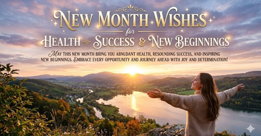 New Month Wishes for Health, Success & New Beginnings