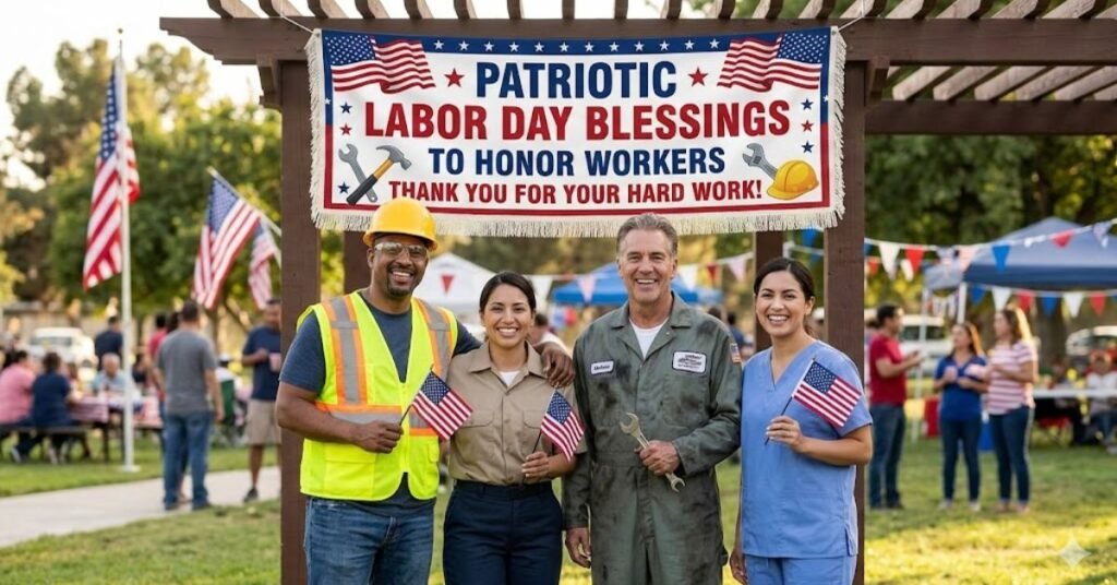 Patriotic Labor Day Blessings to Honor Workers