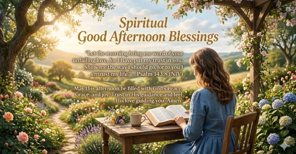 Spiritual Good Afternoon Blessings with Bible Verses