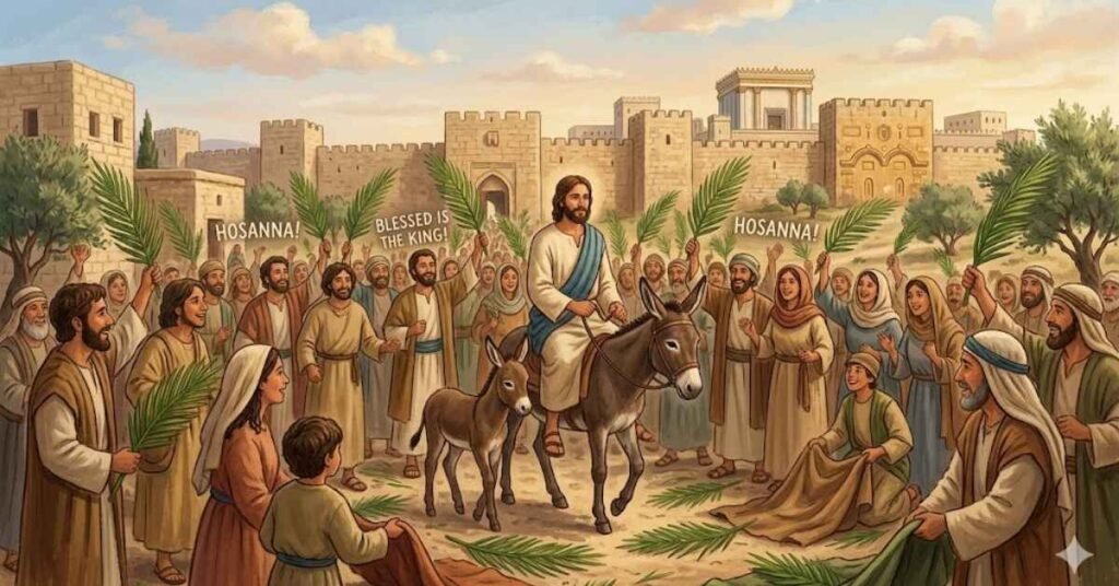 Biblical Story of Palm Sunday Simple