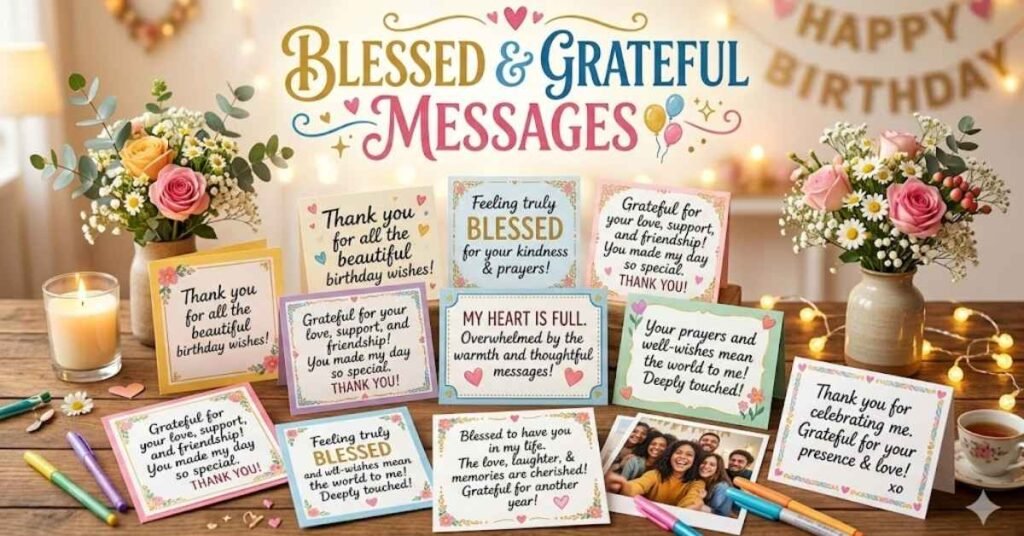 Blessed and Grateful Messages for Birthday Wishes and Prayers