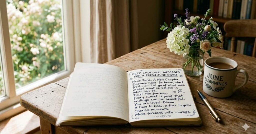 Deep Emotional Messages for a Fresh June Start