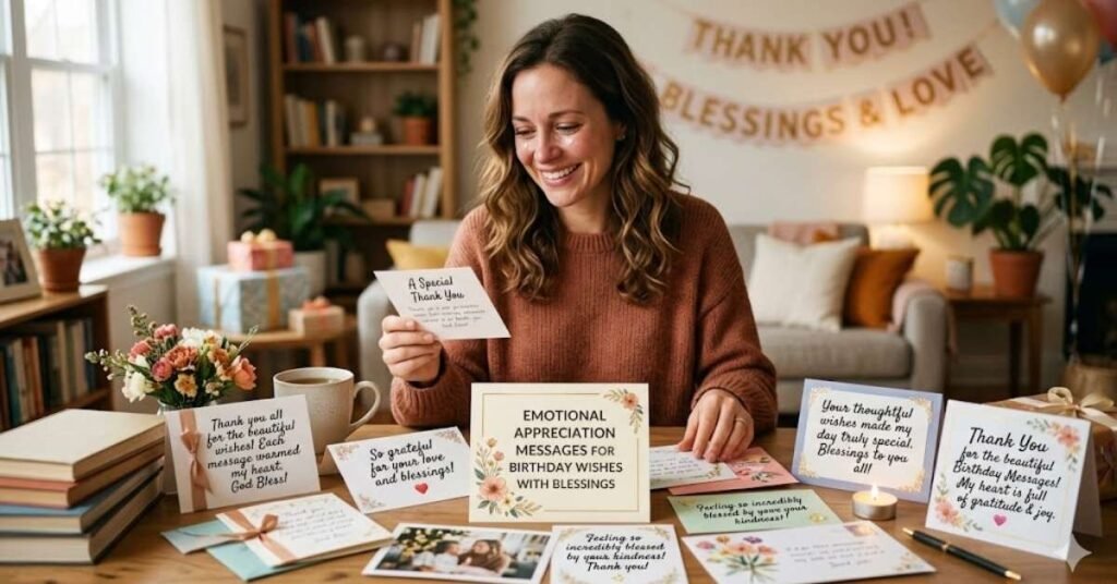 Emotional Appreciation Messages for Birthday Wishes with Blessings