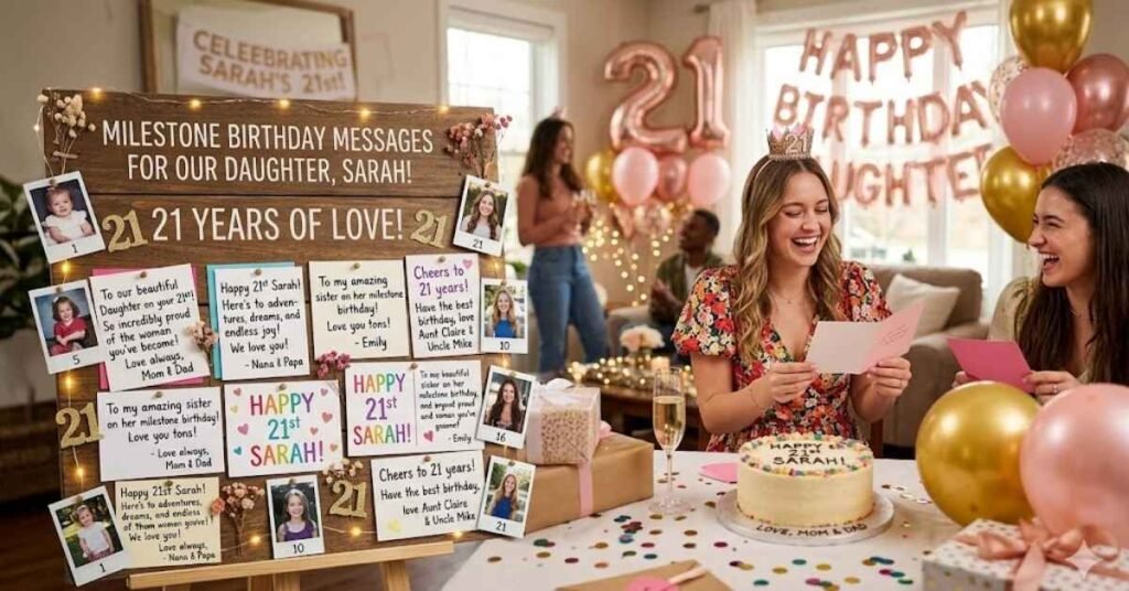 Milestone Birthday Messages for Daughter