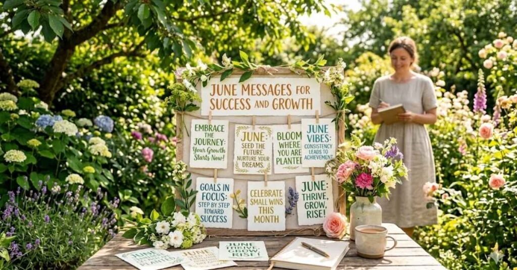 Motivational June Messages for Success and Growth