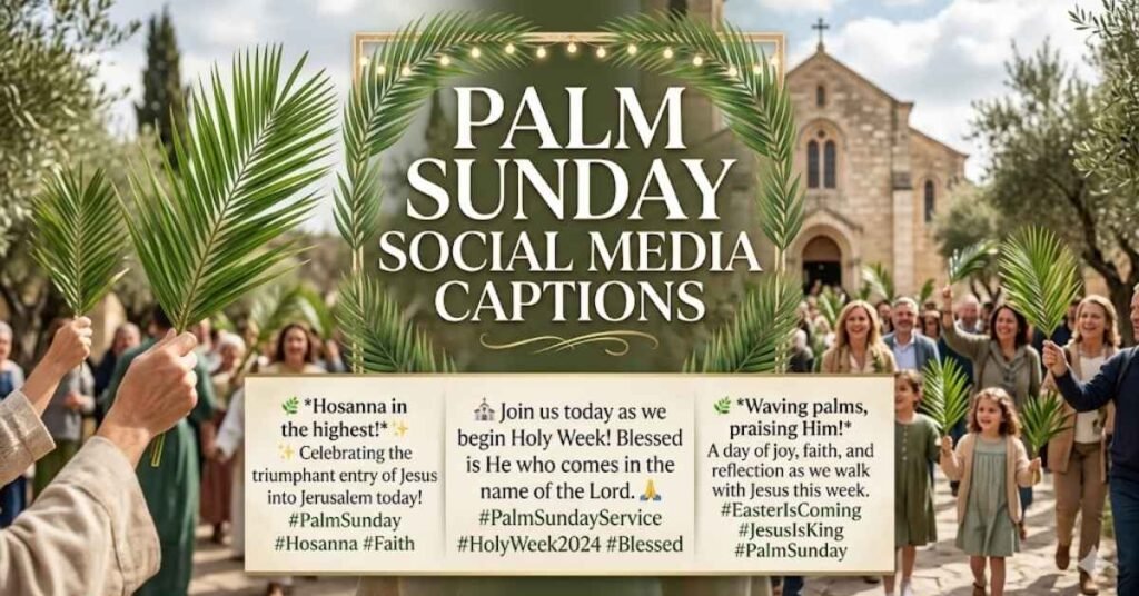 Palm Sunday Social Media Captions