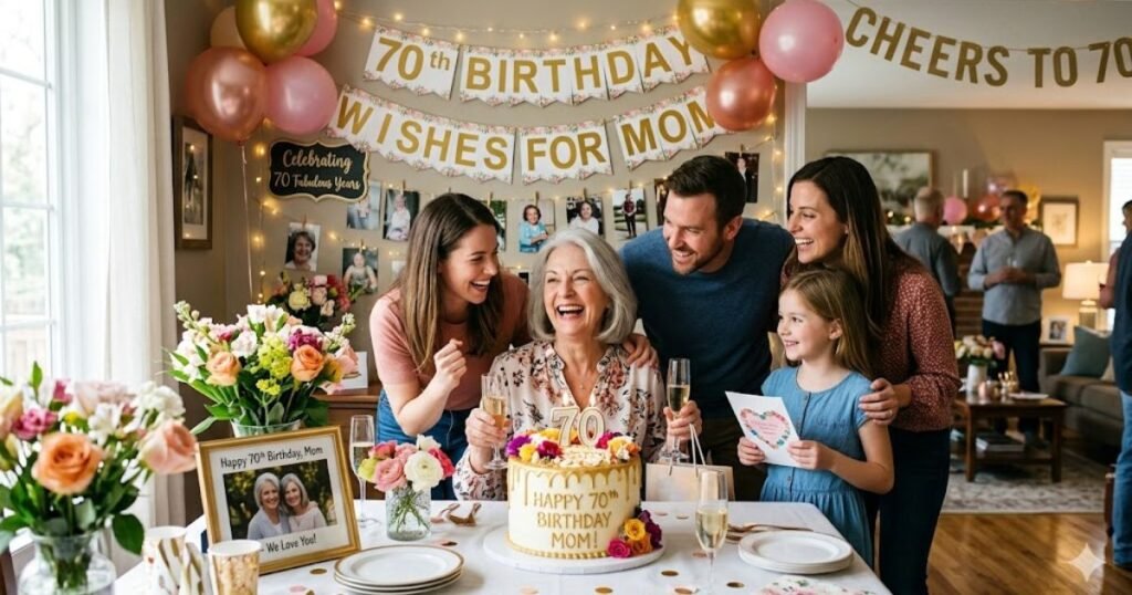 70th Birthday Wishes for Mom