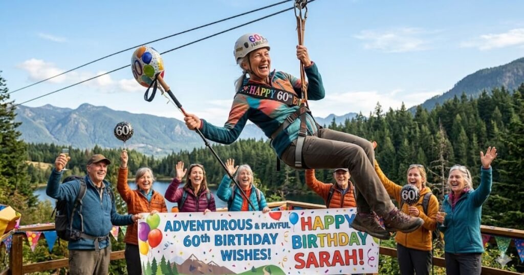 Adventurous and Playful 60th Birthday Wishes