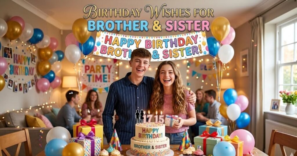 Birthday Wishes for Brother and Sister
