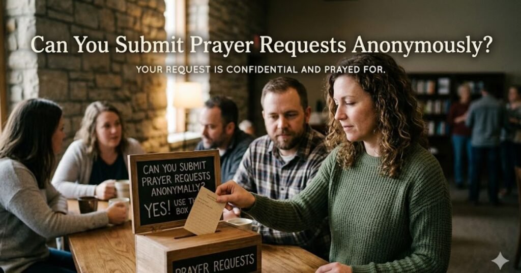 Can You Submit Prayer Requests Anonymously