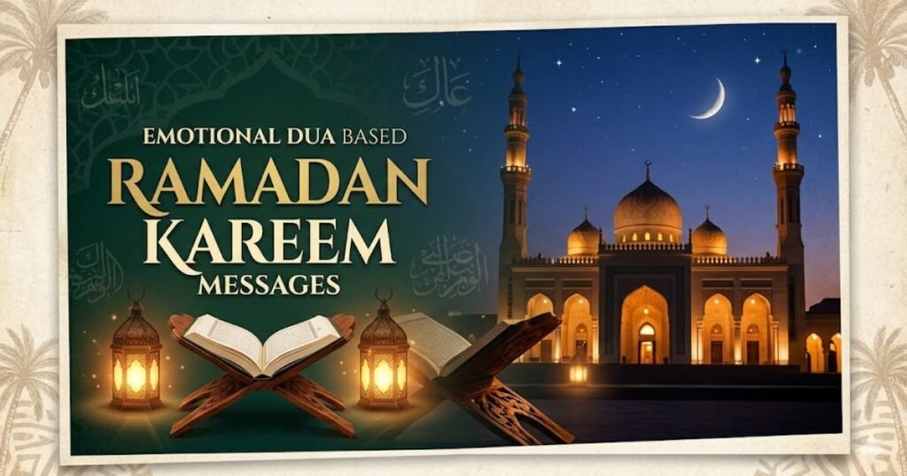 Emotional Dua Based Ramadan Kareem Messages