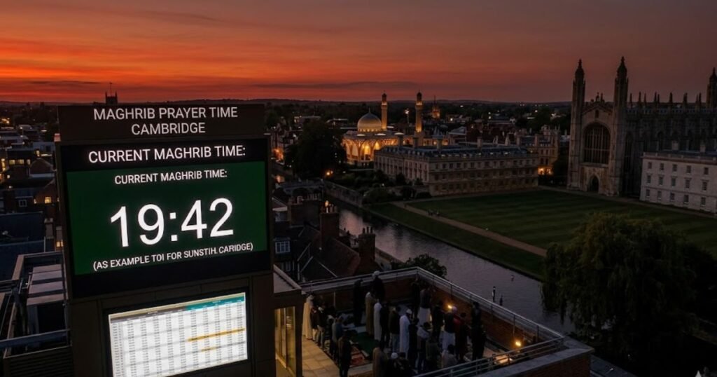 Maghrib Prayer Time Cambridge