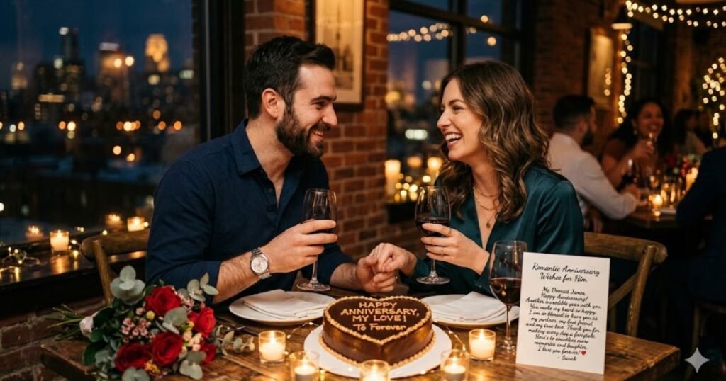 Romantic Anniversary Wishes for Him