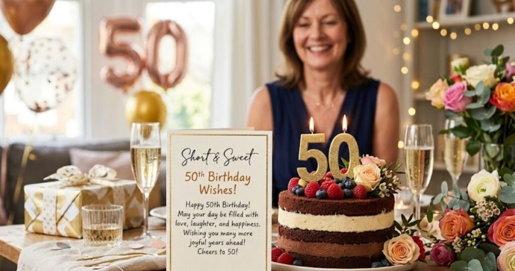 Short & Sweet 50th Birthday Wishes