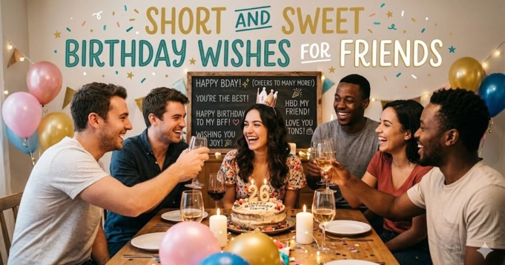 Short and Sweet Birthday Wishes for Friends