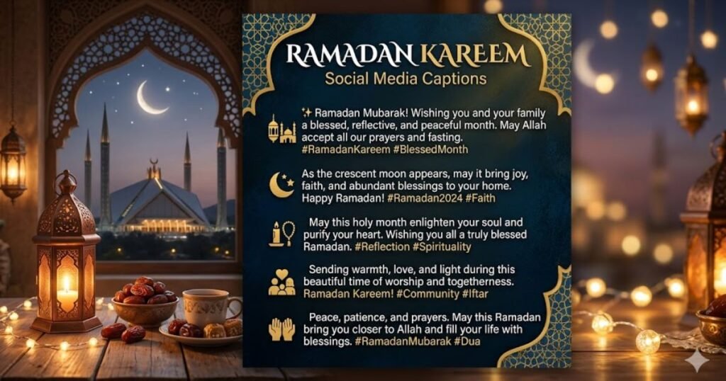 Social Media Captions for Ramadan Kareem Posts