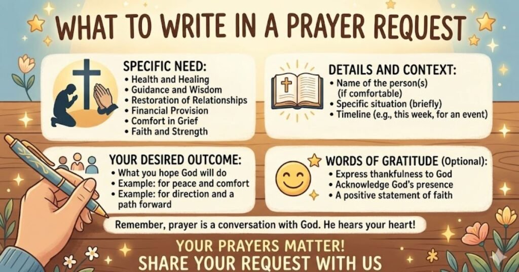 What to Write in a Prayer Request