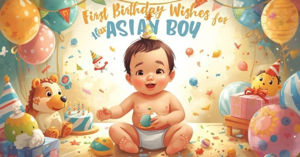 Sweet Happy 1st Birthday Wishes for Baby Boy