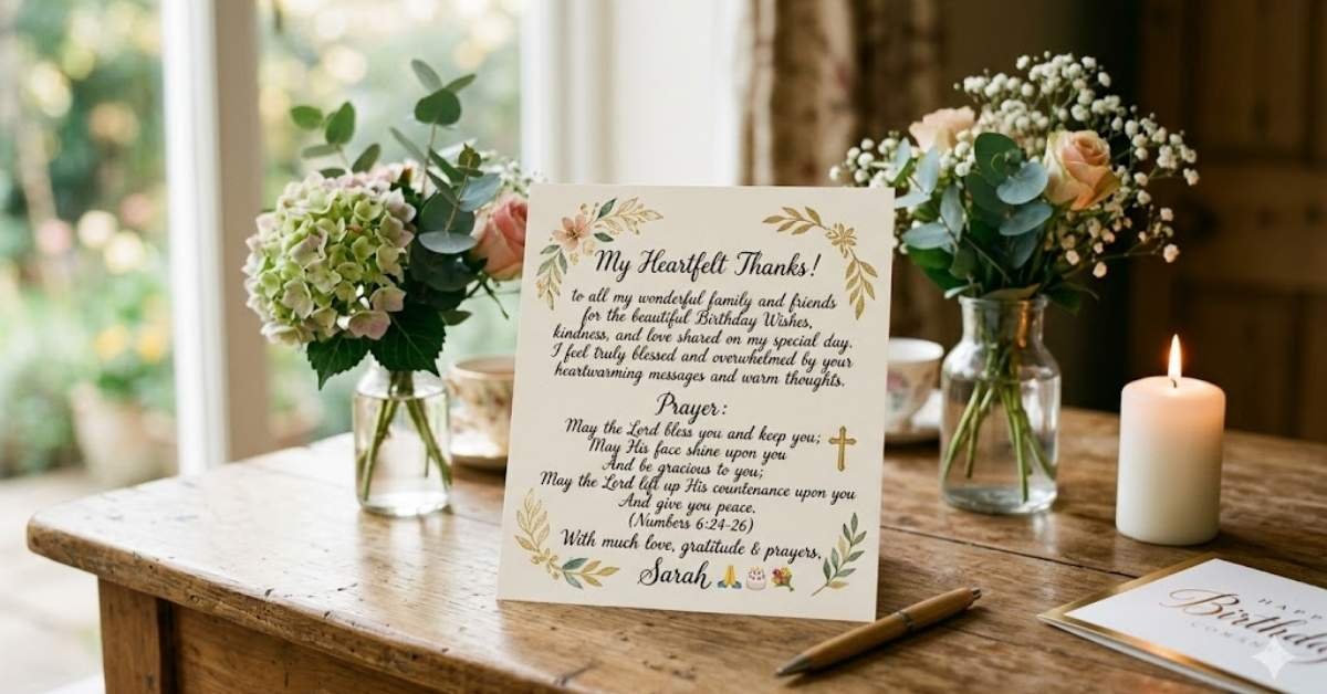 appreciation message for birthday wishes with prayer