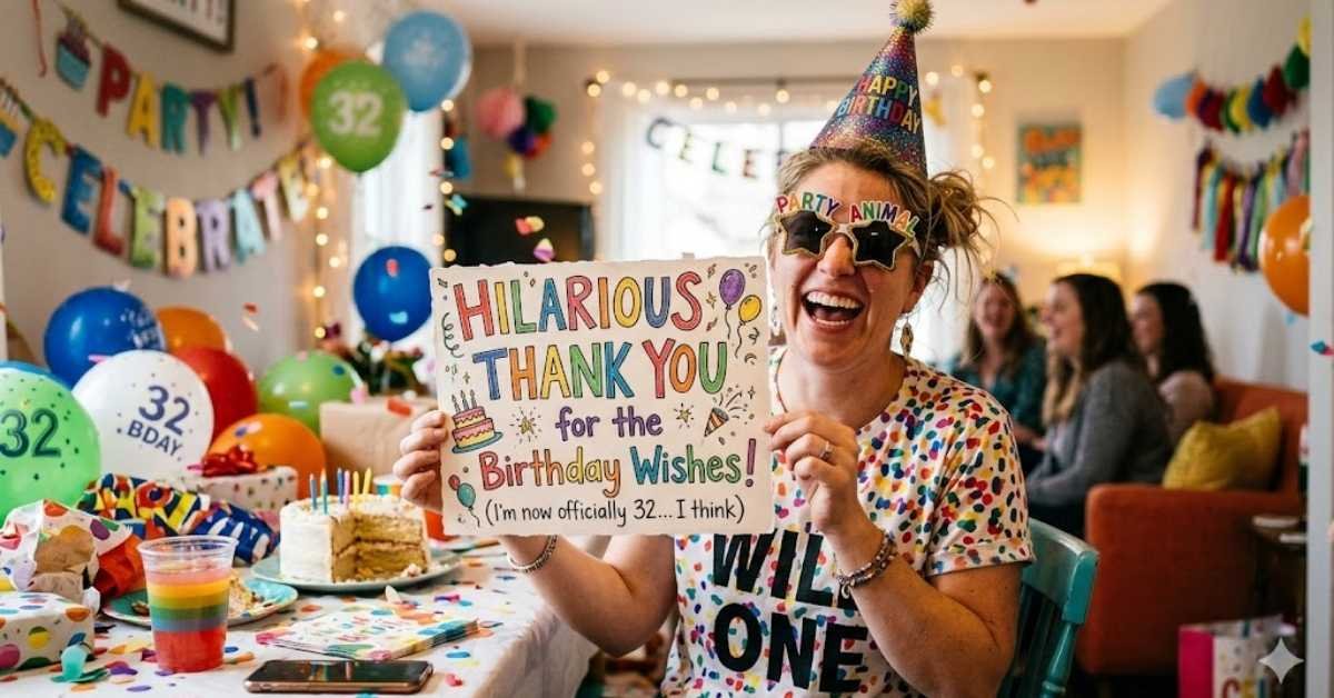 hilarious thank you for birthday wishes