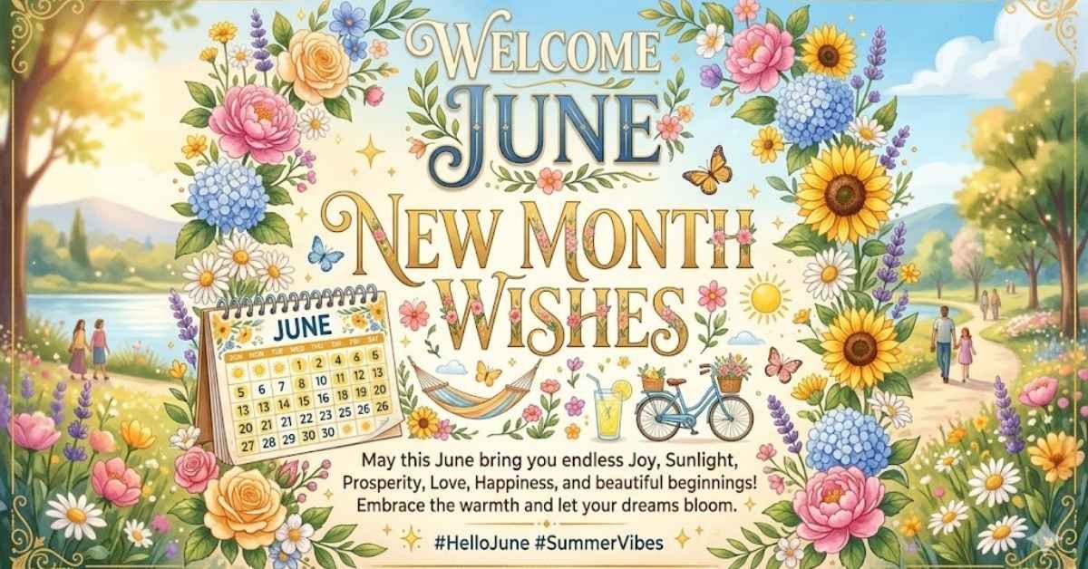 new month wishes for june