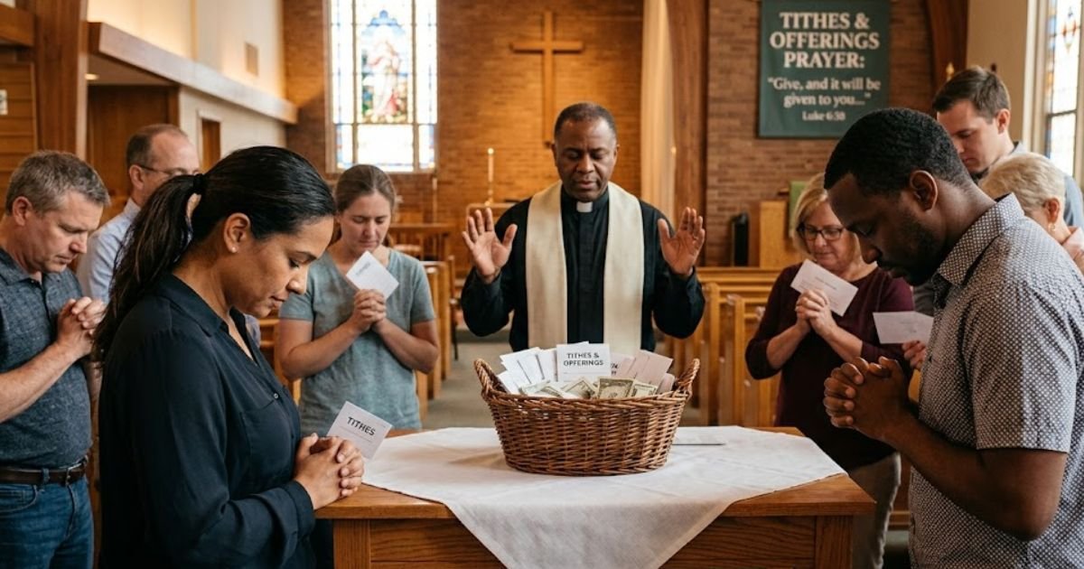 christian prayer for tithes and offering